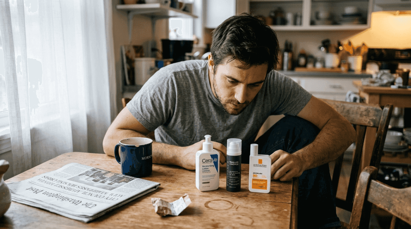 Example skincare ingredient list for spotting common irritants