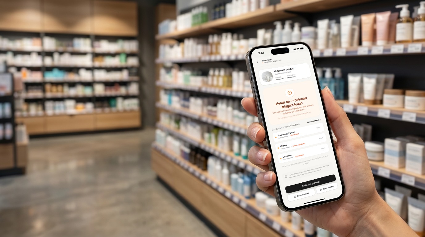 Skincare ingredients check before buying a product